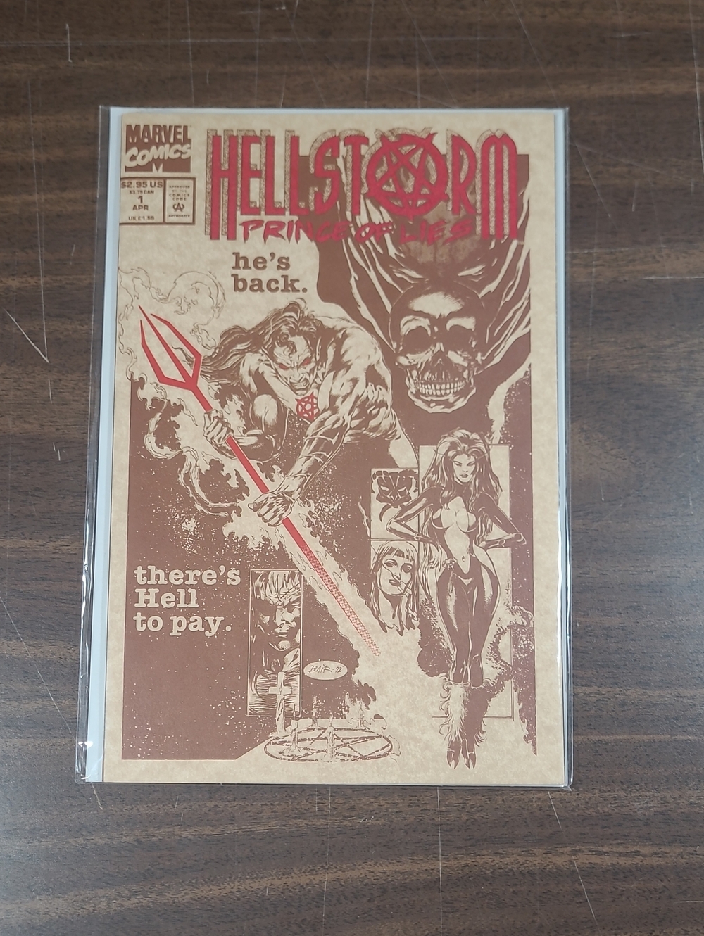 Marvel Hellstorm Prince of Lies Comic Book #1 April Bagged